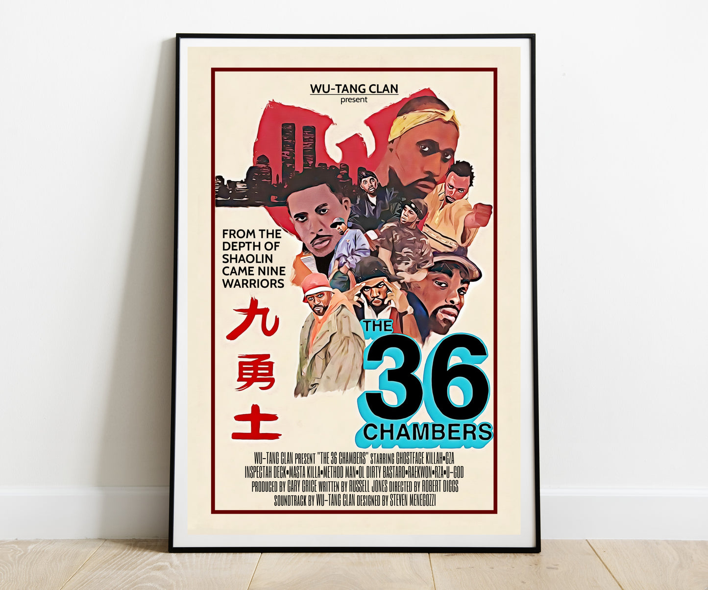 Wu Tang Music Band Poster A4 (21*29.7 cm) – Hip-Hop & Rap Decor – High-Quality Music Group Artwork – Perfect Gift for Fans & Collectors