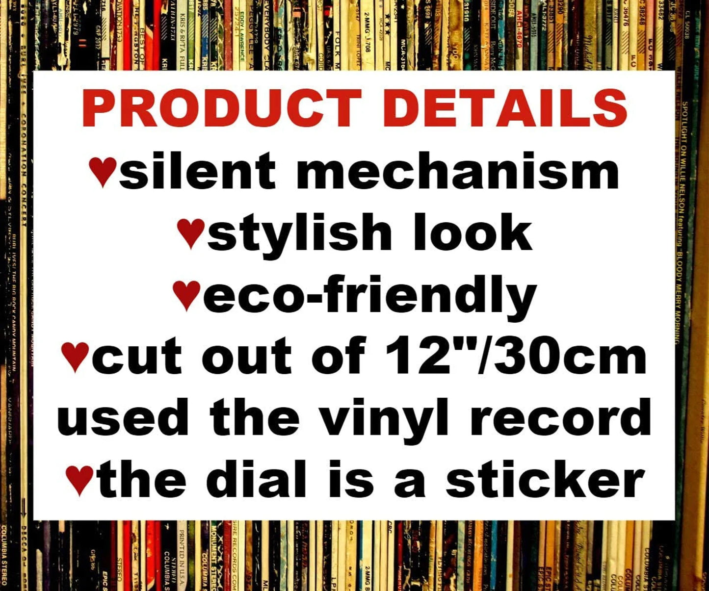 Personalized superhero man of steel vinyl record wall clock