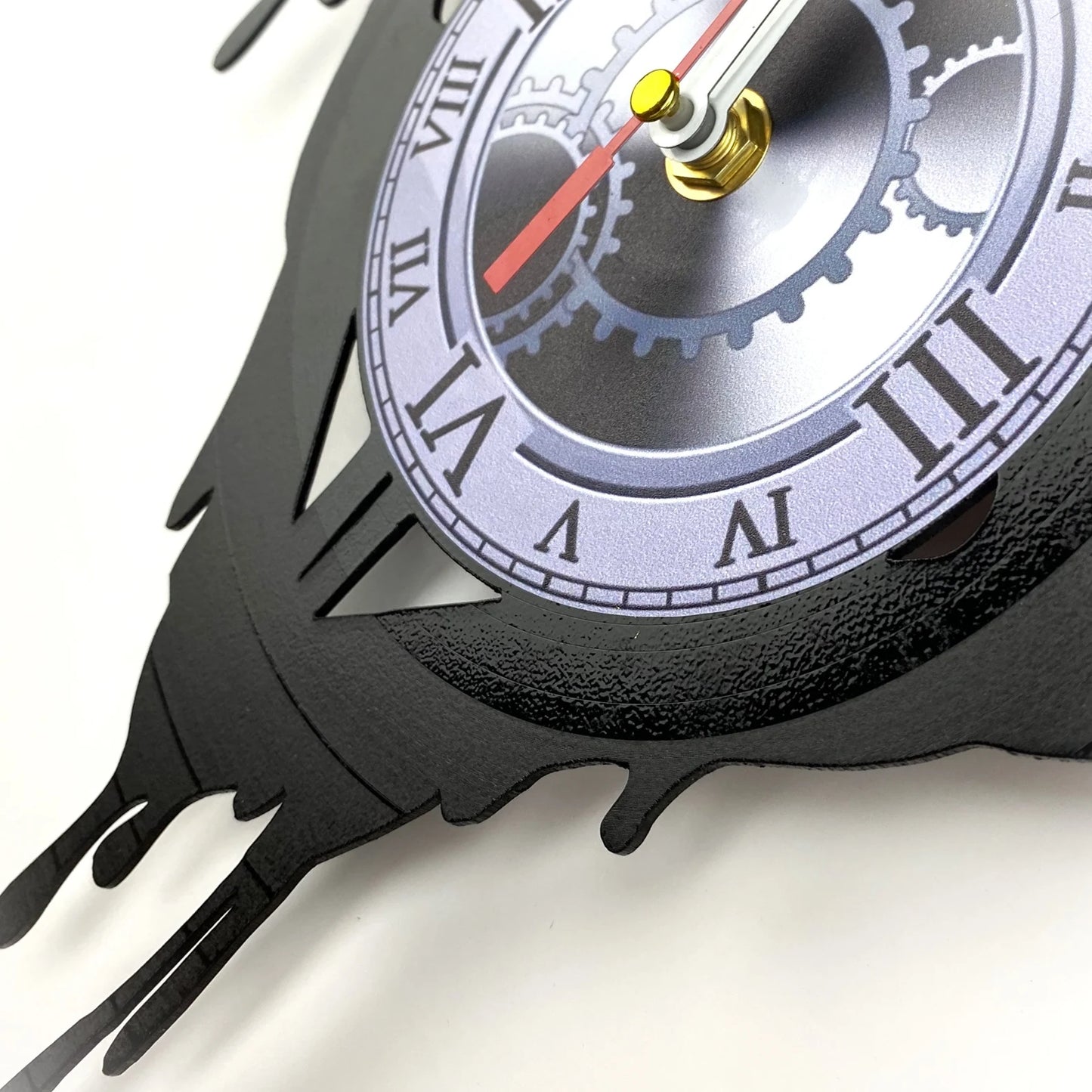 Personalized superhero man of steel vinyl record wall clock