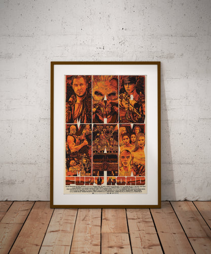 Mad Max inspired Wall Poster M (46*61 cm) – Post-Apocalyptic Decor – High-Quality Art Print – Perfect Gift for Fans & Collectors