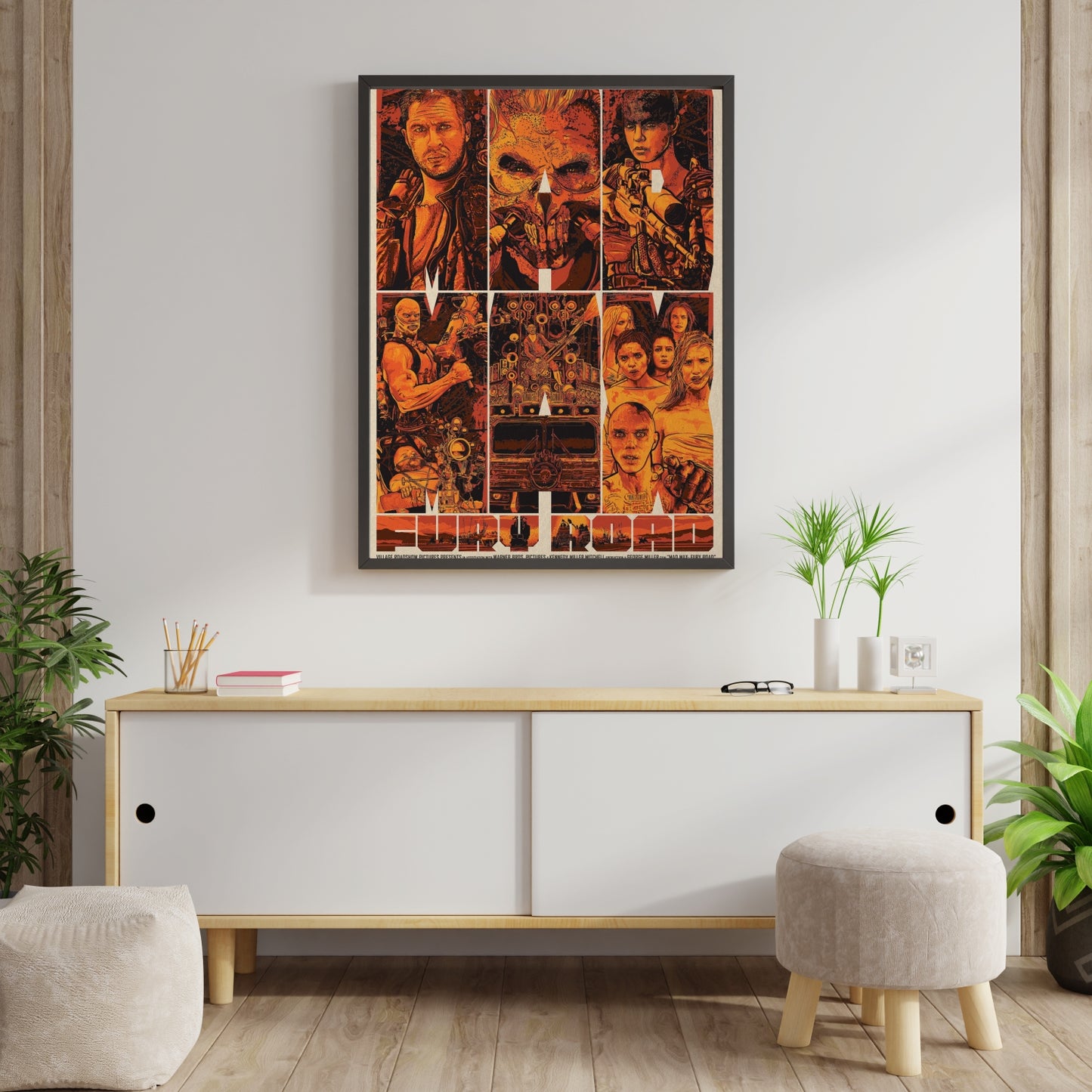 Mad Max inspired Wall Poster M (46*61 cm) – Post-Apocalyptic Decor – High-Quality Art Print – Perfect Gift for Fans & Collectors