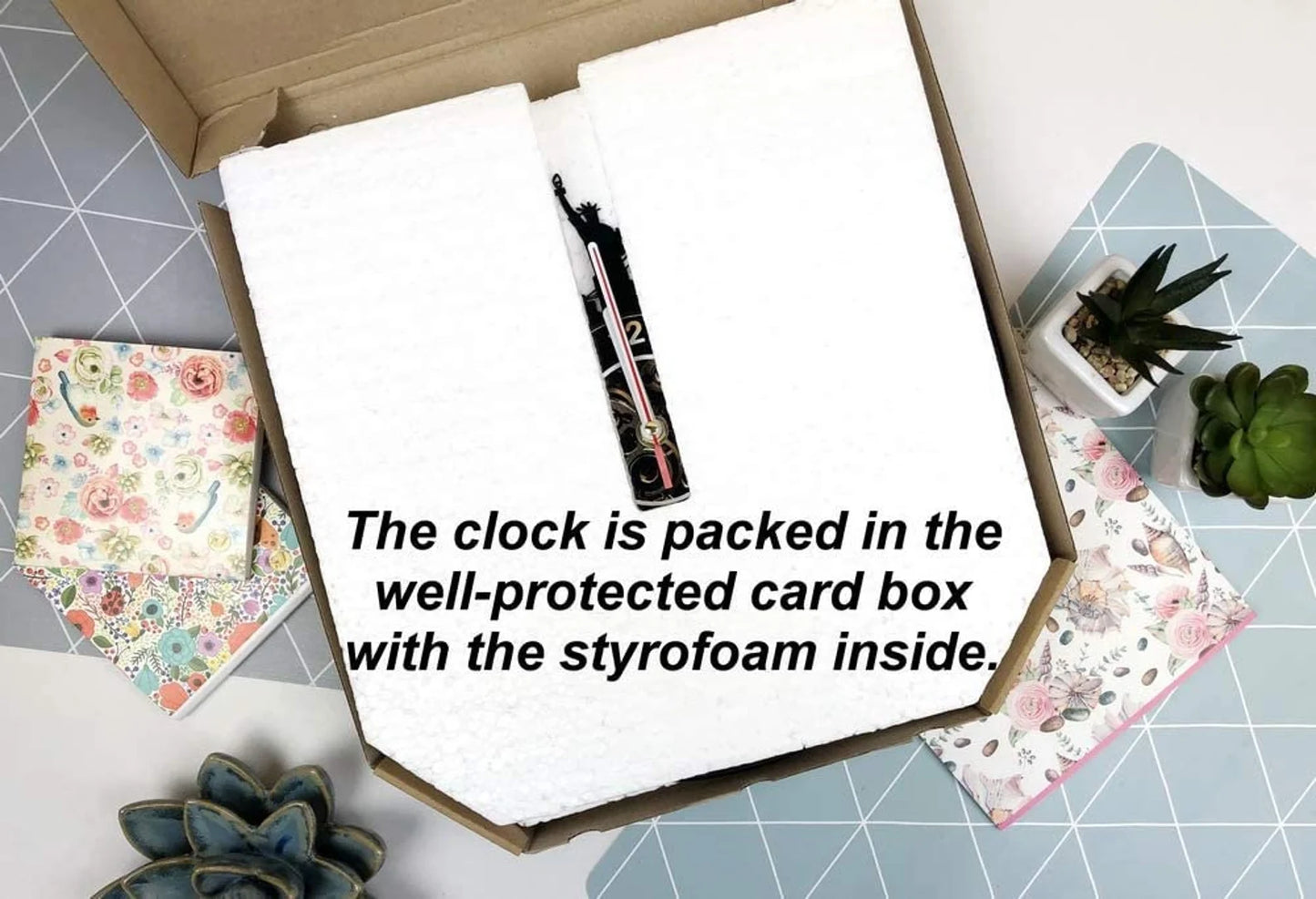 Personalized superhero man of steel vinyl record wall clock