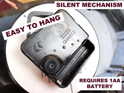 Personalized superhero man of steel vinyl record wall clock