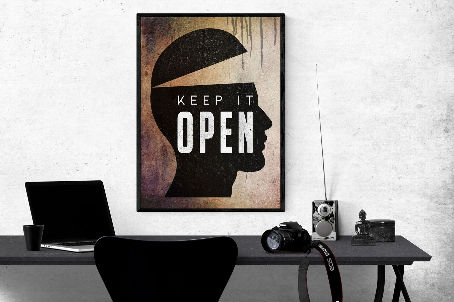 "Keep It Open" Poster S (28*43 cm) – Modern Wall Decor – High-Quality Artwork – Inspirational Gift for Fans & Collectors