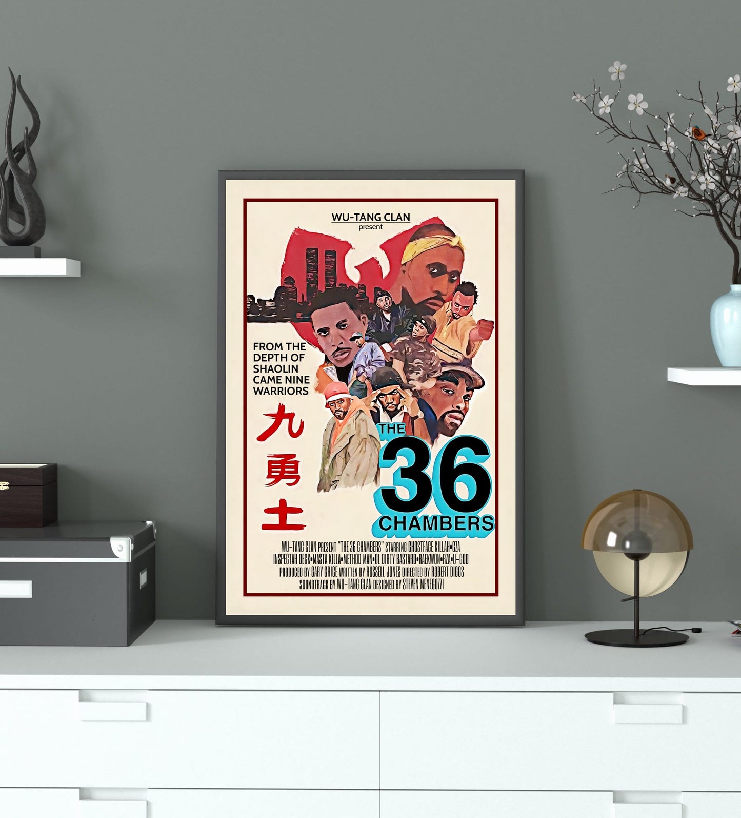 Wu Tang Music Band Poster L (61*81 cm) – Hip-Hop & Rap Decor – High-Quality Music Group Artwork – Perfect Gift for Fans & Collectors