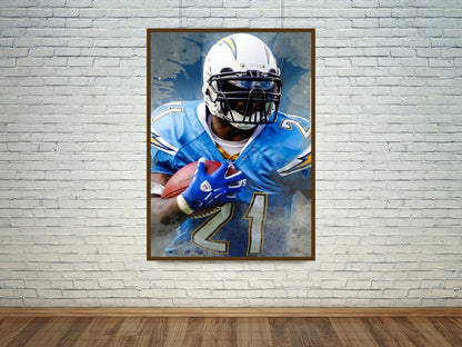 Ladainian Tomlinson Wall Poster XL (61*91 cm) – NFL & Football Decor – High-Quality Athlete Art – Perfect Gift for Fans & Collectors