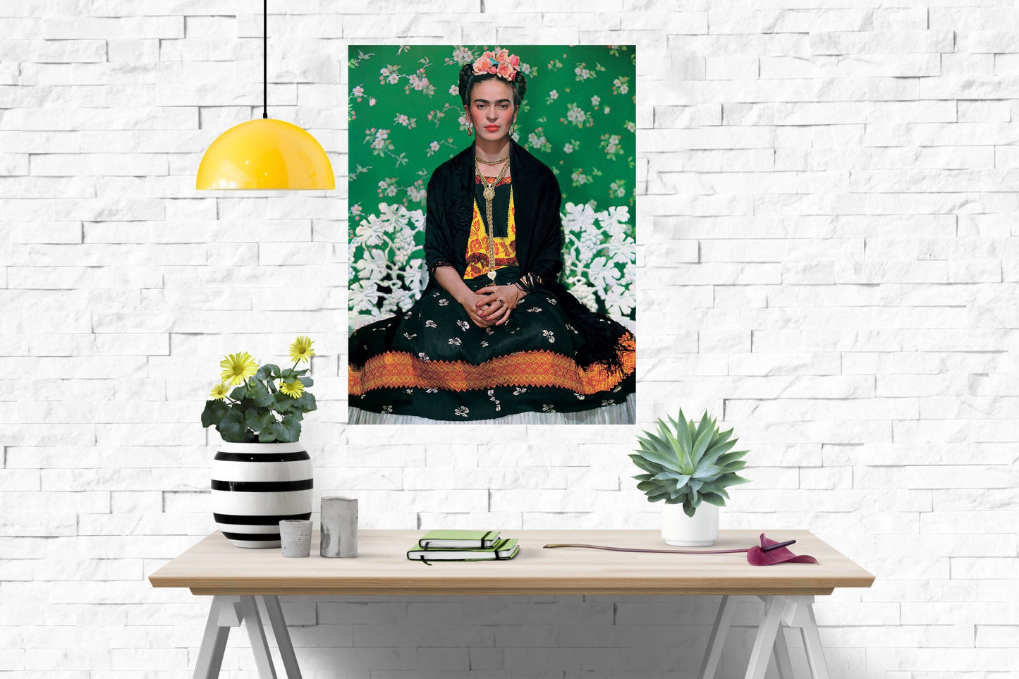 Frida Kahlo Artistic Wall Poster M (46*61 cm) – Bohemian & Iconic Decor – High-Quality Art Print – Perfect Gift for Art & Culture Fans