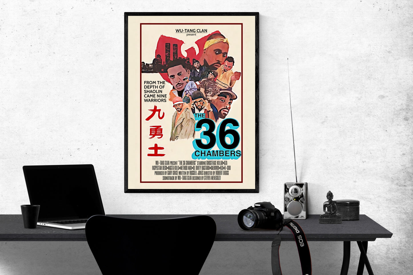 Wu Tang Music Band Poster L (61*81 cm) – Hip-Hop & Rap Decor – High-Quality Music Group Artwork – Perfect Gift for Fans & Collectors