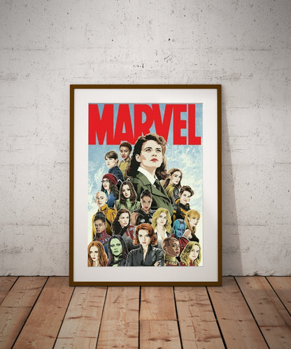 Wonder Marvel Woman Wall Poster L (61*81cm) – Superhero & Comic Decor – High-Quality Mythical Hero Art – Perfect Gift for Fans & Collectors