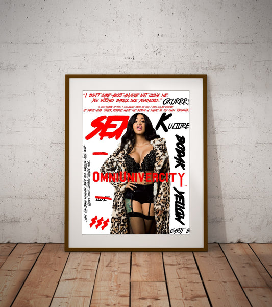 Cardi B Wall Poster XL (61*91 cm) – Hip-Hop & Urban Decor – High-Quality Artist Art Print – Perfect Gift for Fans & Collectors of Music & Street Culture