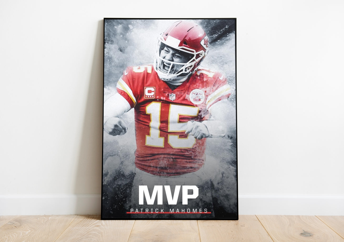 Patrick Mahomes Wall Poster L (61*81cm) – Football Decor – High-Quality Player Art – Perfect Gift for Fans & Collectors