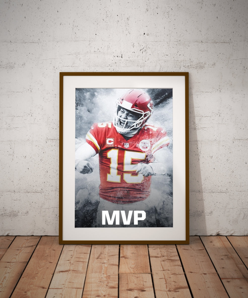 Patrick Mahomes Wall Poster L (61*81cm) – Football Decor – High-Quality Player Art – Perfect Gift for Fans & Collectors
