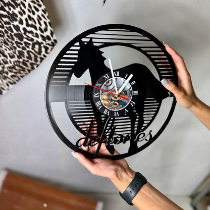 Deftones Vinyl Record Wall Clock — Handcrafted 12" Upcycled Vinyl Art — Alternative Music Decor — Unique Gift for Deftones Fans