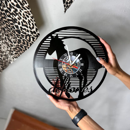 Deftones Vinyl Record Wall Clock — Handcrafted 12" Upcycled Vinyl Art — Alternative Music Decor — Unique Gift for Deftones Fans