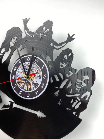 Favorite band gift - Vinyl record cut out clock