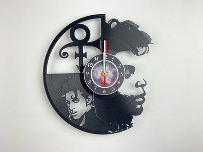 Iconic Musician Vinyl Record Clock – 12" Retro Style Wall Muddy Decor – Handcrafted Music Art – Unique Gift for Music Enthusiasts & Collectors