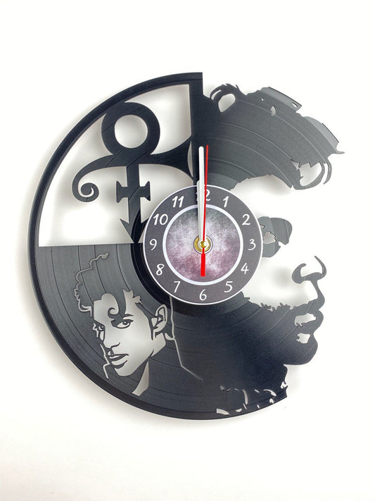 Iconic Musician Vinyl Record Clock – 12" Retro Style Wall Muddy Decor – Handcrafted Music Art – Unique Gift for Music Enthusiasts & Collectors
