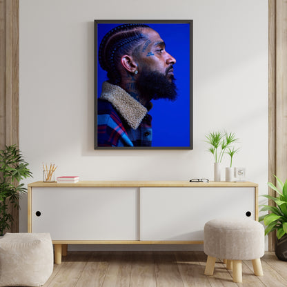 Nipsey Hussle Wall Poster XL (61*91 cm) – Hip-Hop & Music Decor – High-Quality Artist Art Print – Perfect Gift for Fans & Collectors