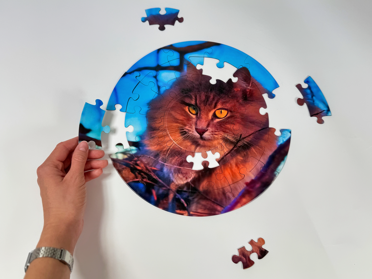 Personalized vinyl record puzzle 12-inch