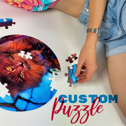 Personalized vinyl record puzzle 12-inch