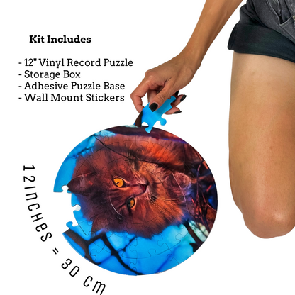 Personalized vinyl record puzzle 12-inch