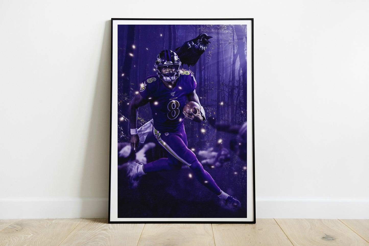 Lamar Jackson Wall Poster XL (61*91 cm) – Football Decor – High-Quality Player Art – Perfect Gift for Football Fans & Collectors