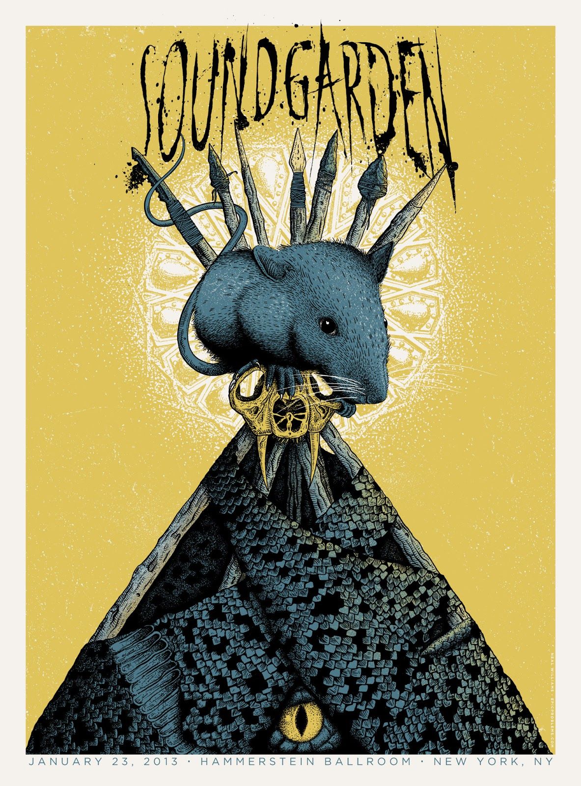 Soundgarden Wall Poster M (46*61 cm) – Grunge & Rock Decor – High-Quality Art Print – Perfect Gift for Fans & Music Collectors